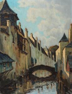 de LASSENCE Paul 1886-1962,\“La Petite Venise Quimperne\”,Bruun Rasmussen DK 2022-10-18