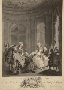 de LAUNAY Nicolas 1739-1792,Le Chiffre d'Amour; Qu'end Dit L'Abbe; LeBillet do,Duke & Son 2016-02-18