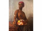 de lauverjat gaston 1839-1913,Africaine au Plat de Fruits,1876,Geoffroy-Bequet FR 2009-07-04