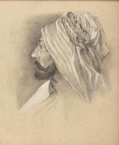 de lauverjat gaston 1839-1913,L\’Emir Abd El-Kader, profil,Osenat FR 2020-11-15