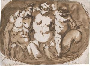DE LAVALLEE POUSSIN Etienne 1733-1793,Nereide mit Triton und Eros,Galerie Bassenge DE 2023-06-09
