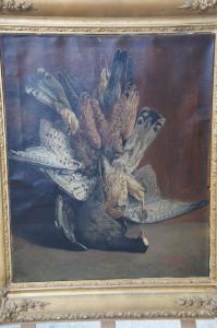 DE LAVAULX R,Nature morte aux oiseaux.,1876,Sadde FR 2014-10-30