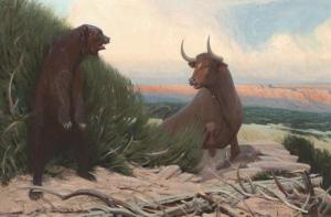 De Lavy Edmond 1916-1989,Bear and Bull of Wall Street,Santa Fe Art Auction US 2022-05-28