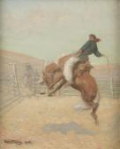 De Lavy Edmond 1916-1989,The Bronc Rider,1976,John Moran Auctioneers US 2017-10-24