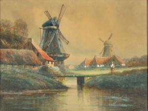 DE LE COEVILLERIE Henry,Windmill Scene,Gray's Auctioneers US 2012-06-27