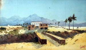 DE LEENER Jules Pierre 1873-1944,North African Landscape,1919,Raffan Kelaher & Thomas AU 2018-10-22