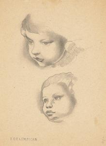 De LEMPICKA Tamara 1898-1980,Deux têtes de putti,1924,Christie's GB 2024-04-10