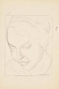 De LEMPICKA Tamara 1898-1980,Tête penchée,1924,Christie's GB 2024-04-10
