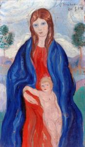 DE LESTANG PARADE Joseph Leon 1812-1887,Virgen con el niño,Galeria Arroyo AR 2015-09-30