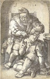 de LEYDA Luca 1494-1533,Il cerusico itinerante ovvero la follia,1524,Aste Bolaffi IT 2019-04-02
