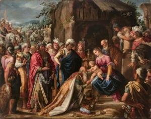 de LIGNIS Pietro 1577-1627,L'Adoration des mag,17th century,Artcurial | Briest - Poulain - F. Tajan 2021-06-09