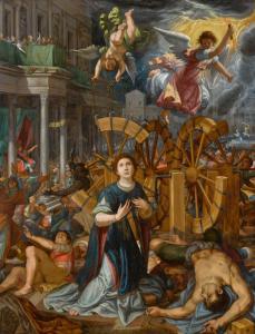 de LIGNIS Pietro 1577-1627,The Martyrdom of Saint Catherine of Alexandria,Sotheby's GB 2021-07-08