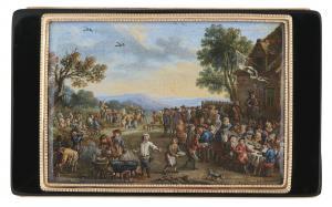 DE LIOUX DE SAVIGNAC CLAUDE EDME CHARLES 1734-1786,A VILLAGE FÊTE,1772,Sotheby's GB 2018-12-06