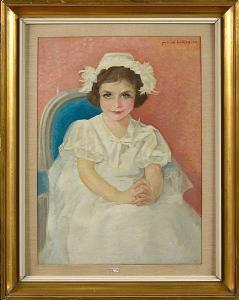 de LITTRY Antoinette 1905,Portrait de Mademoiselle Dany Ducrocq,1948,VanDerKindere BE 2019-11-13