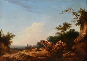 de LOUTHERBOURG Philip Jakob II 1740-1812,THE ENTERPRISING SHEPHERD,Potomack US 2023-04-05