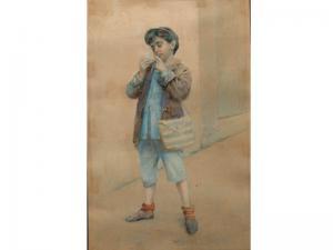 DE LUCA G 1900-1900,Raffigurante bambino che fuma,Caputmundi Casa d'Aste IT 2013-03-26