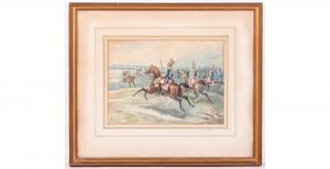de LUNA Charles 1812,French Calvary Carabiniers deploying to charge,1856,Mallams GB 2021-04-26