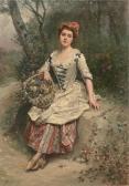 de MADRAZO Y GARRETA Raimundo 1841-1920,La belle bouquetièr,Artcurial | Briest - Poulain - F. Tajan 2020-11-18
