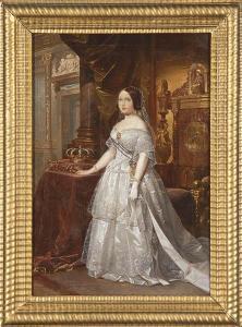 de MADRAZO Y KUNTZ Federigo 1815-1894,Retrato de Isabel II,Subastas Segre ES 2021-12-14