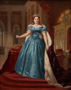 de MADRAZO Y KUNTZ Federigo 1815-1894,Retrato de Isabel II,1864,Alcala ES 2020-12-22
