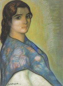 de MAEZTU Gustavo 1887-1947,Girl with kerchief,Subastas Segre ES 2020-09-15