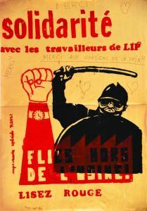 DE MARéES Horst,Flics hors de L'usine Solidarité avec les travaill,1973,Artprecium 2017-03-08