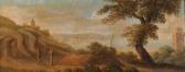 De MARCHIS Alessio 1684-1752,Paesaggio con figure e marina sullo sfondo,Antonina IT 2011-05-22