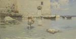 de MARIA BERGLER Ettore 1850-1938,Palermo, la tonnara dell'Arenella,1884,Christie's GB 2004-11-29