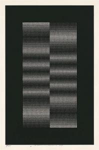 de MAVIGNIER Almir Silva,Komposition in Schwarz und Silbergrau,1968,Galerie Bassenge 2017-12-02