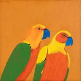DE MAYO Louis 1926-2016,Two Parrots,Santa Fe Art Auction US 2022-05-28