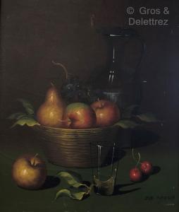 DE MAZIA VIOLETTE 1899-1988,Nature morte à la corbeille de fruits,Gros-Delettrez FR 2022-05-12