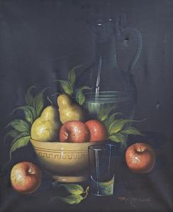 DE MAZIA VIOLETTE 1899-1988,Still life of fruit and glassware,Gorringes GB 2022-01-24