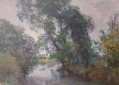 de MEIXMORON DE DOMBASLE Charles 1839-1918,Bord de la rivière,Art Richelieu FR 2017-11-24
