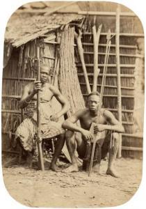 de MERSSEMAN Auguste Joseph M 1808-1880,Gabon Guerrier Bakalais de la riv. C,1862,Millon & Associés 2016-11-08