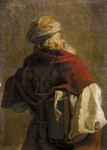 de MERSSEMAN Auguste Joseph M 1808-1880,"Israelit": Gelehrter mit Turban mit ,1838,Galerie Bassenge 2019-05-30