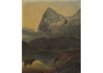 de MEURON Maximilien 1785-1868,A cow in a landscape,Mainichi Auction JP 2018-11-30