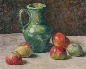 DE MEYER E.J,Still life with apples and cross,1943,Bernaerts BE 2009-12-14