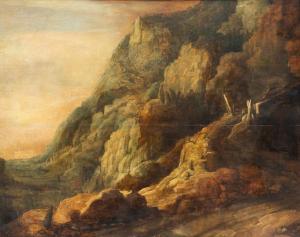 de MOMPER Frans 1603-1660,A rocky landscape,Venduehuis NL 2023-11-15