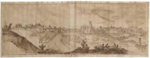 de MOMPER Joos 1564-1635,An extensive view of Perugia, a draughtsman in the,Christie's GB 2005-01-25