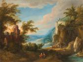 de MOMPER Philippe II 1610-1675,Travellers in a Mountain Landscape,Lempertz DE 2022-05-21