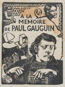 de MONFREID Georges Daniel 1856-1929,À la mémoire de Paul Gauguin,1917,Beaussant-Lefèvre 2017-03-08