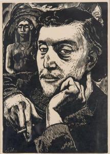 de MONFREID Georges Daniel 1856-1929,Gauguin à la cigarette,Beaussant-Lefèvre FR 2017-03-08