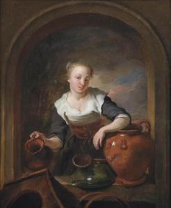 de MONI Louis 1698-1771,A kitchen maid in a niche with a jug and other ear,Christie's GB 2012-06-19
