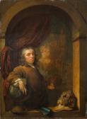 de MONI Louis 1698-1771,Autoportrait de l'artiste à la palette et au pinceau,Sotheby's GB 2023-11-14