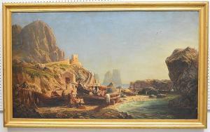 de MONTALANT Julius O. 1823,Italianate landscape,1858,Hood Bill & Sons US 2017-08-15