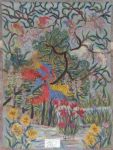 DE MONTALEMBERT Netty 1892-1993,Arbre fleuri aux oiseaux,VanDerKindere BE 2017-05-16