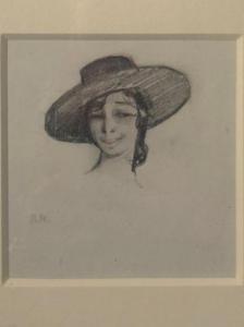 de MONTHERLANT Henry 1895-1972,Femme au chapeau,Binoche et Giquello FR 2020-07-17