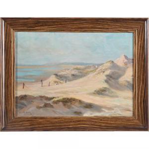 DE MONTHOLON Francois Richard 1856-1940,Les dunes près de Boulogne,Herbette FR 2022-02-06