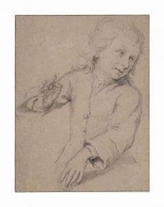 DE MOOR Carel 1656-1738,A boy, half-length, his head turned to the right,Christie's GB 2015-05-13