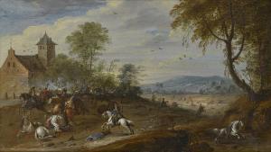 DE MOOR Carel 1656-1738,Choc de cavalerie,Christie's GB 2023-11-17